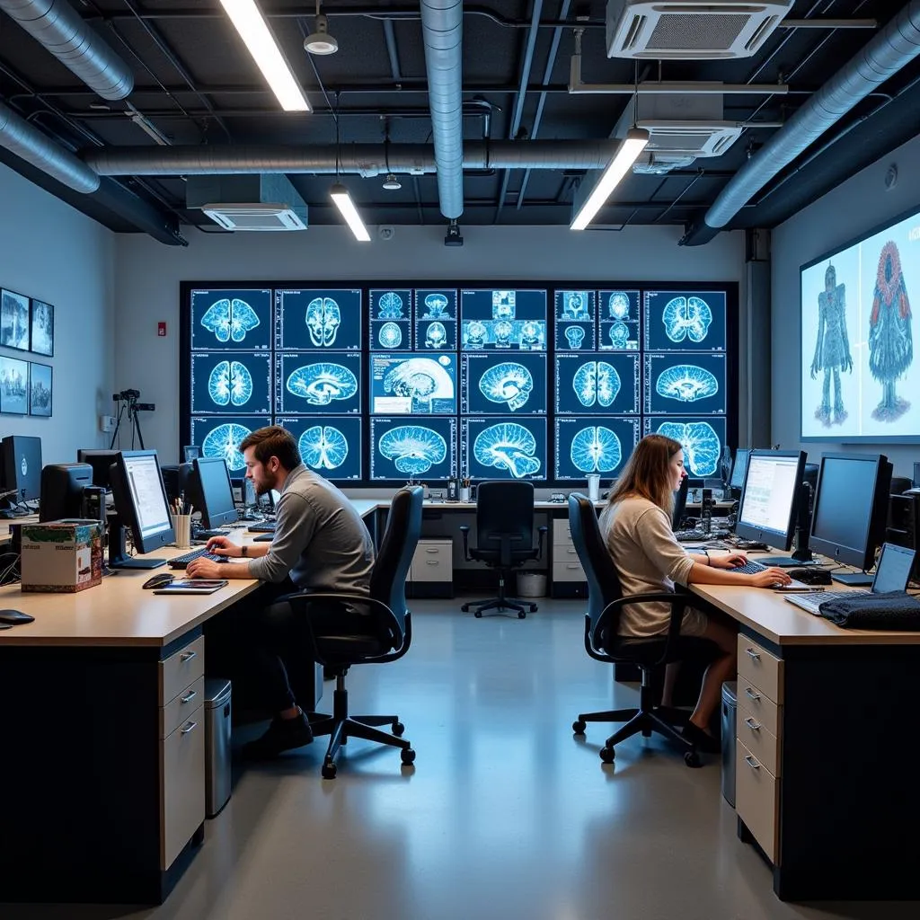 Modern neuroscience laboratory at Columbia University