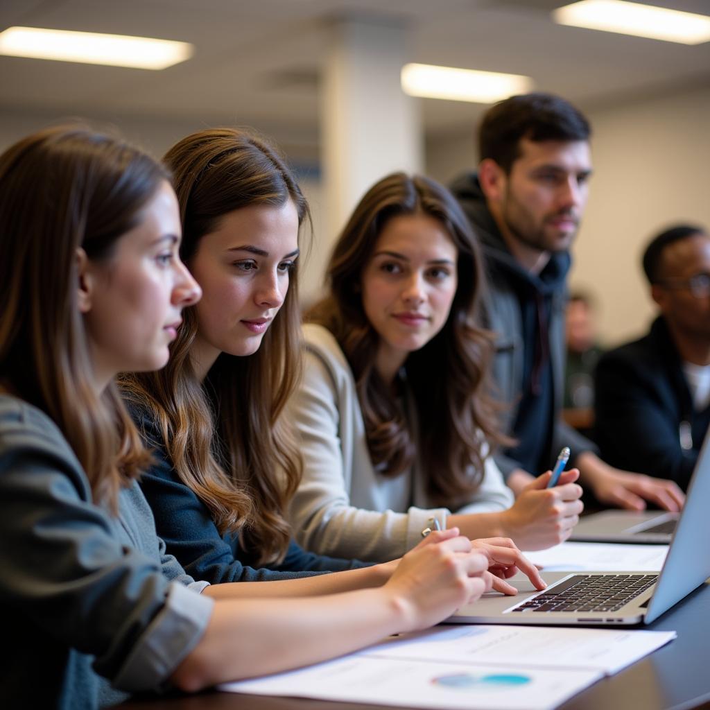 Columbia University Operations Research Students Collaborating