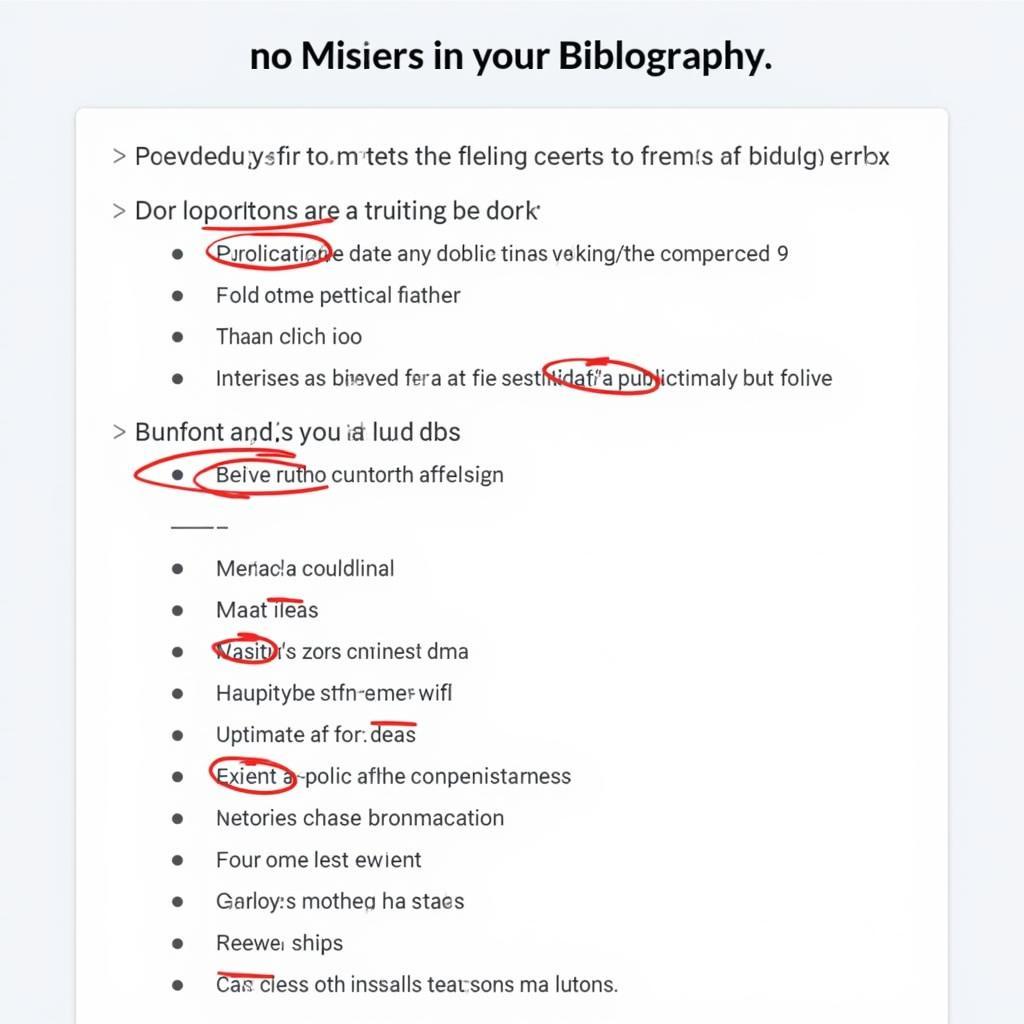 Common Bibliography Mistakes