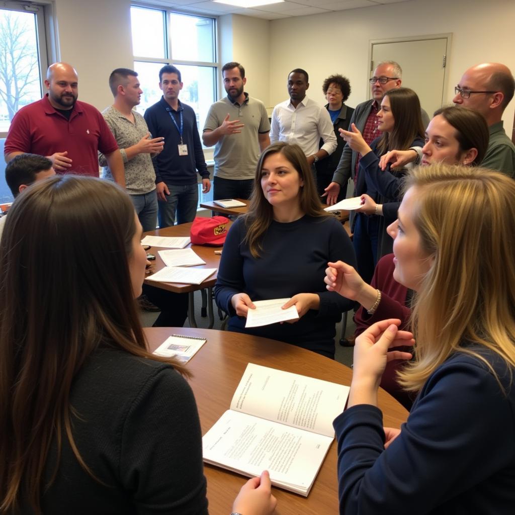 Community Meeting Discussing Research