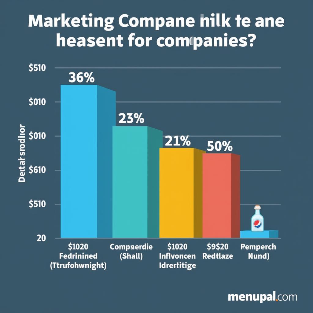 Chart comparing competitor marketing strategies