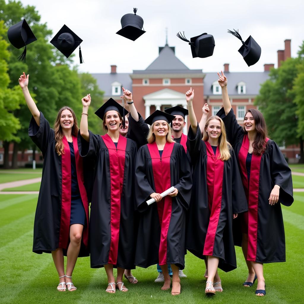 Computer Science PhD Graduates Celebrating