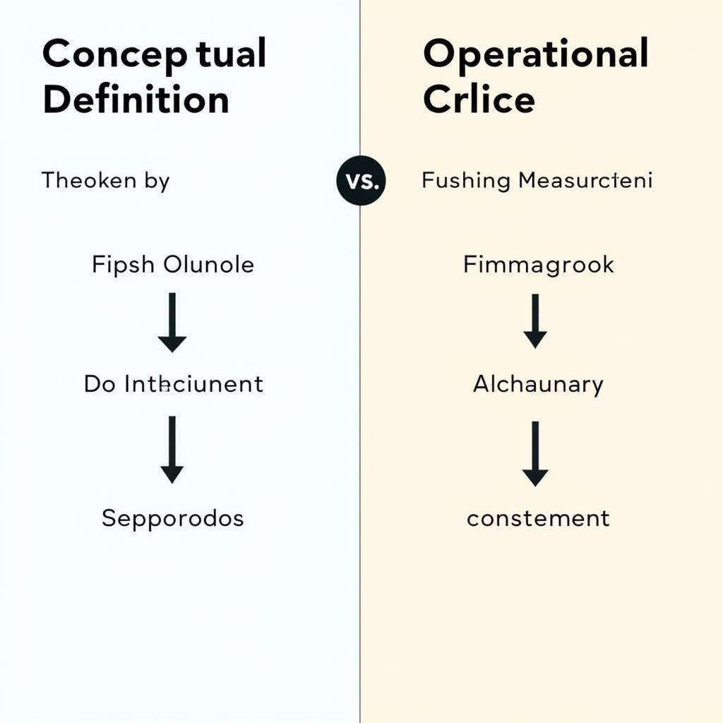 Conceptual Definition vs. Operational Definition