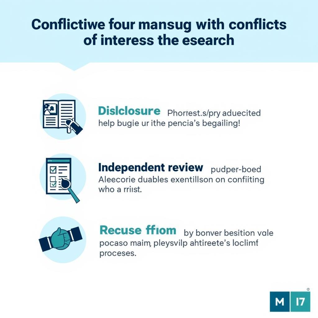 Strategies for managing conflicts of interest