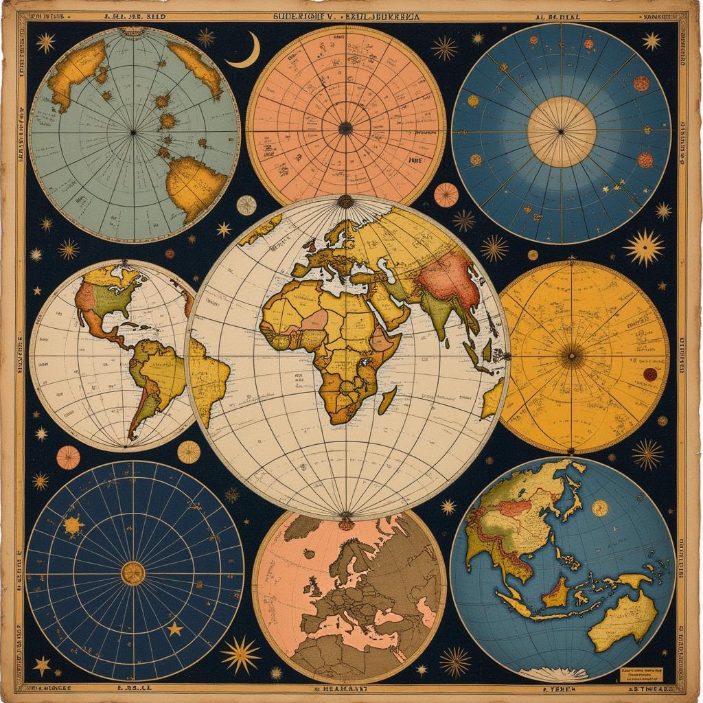 Ancient Constellation Maps Depicting Myths and Legends