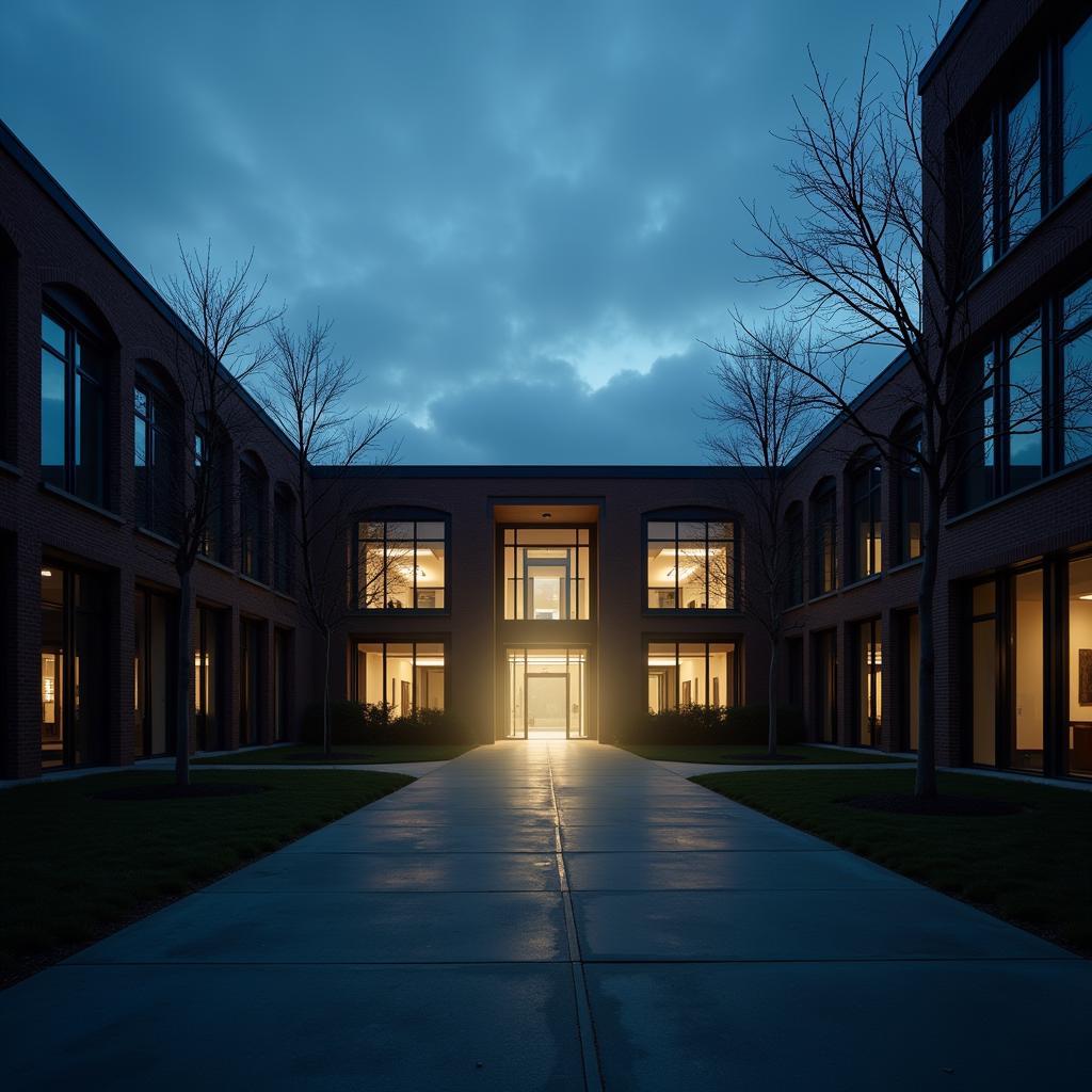 Mysterious courtyard at Heriot-Watt Research Park