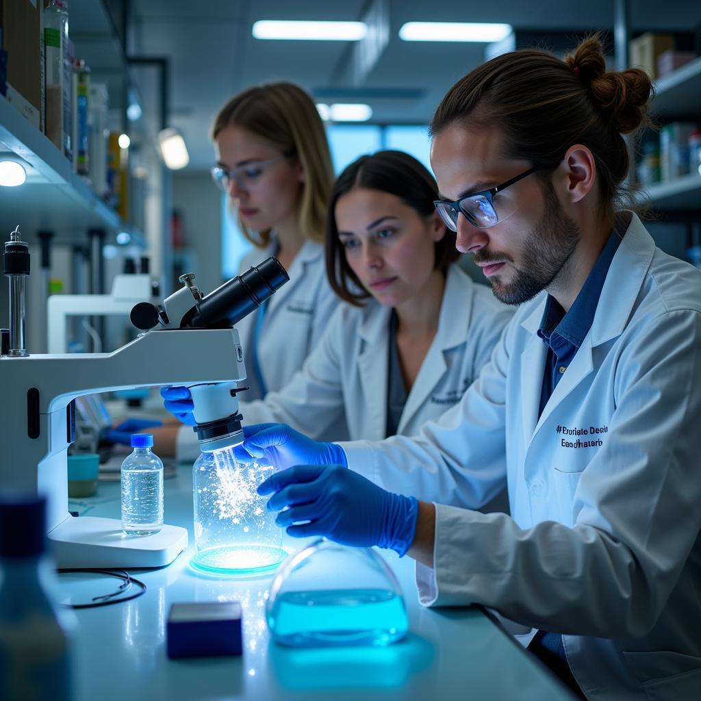 Dell Pediatric Research Scientists in the Lab