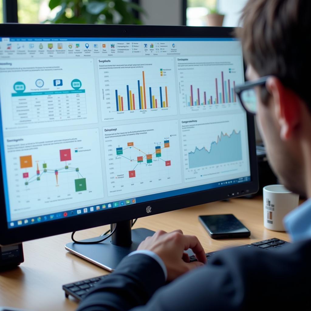 Data analysis of descriptive research findings showing key trends and patterns