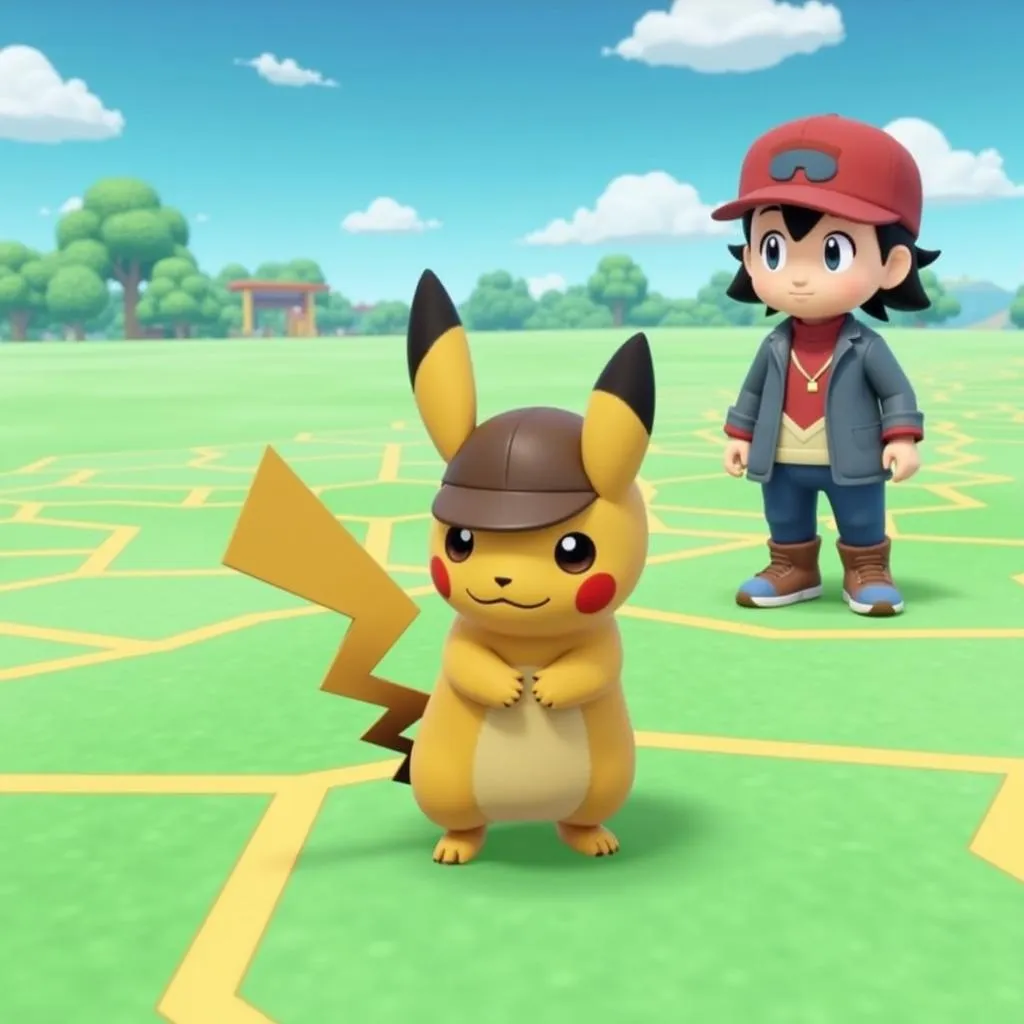 Detective Pikachu and Trainer