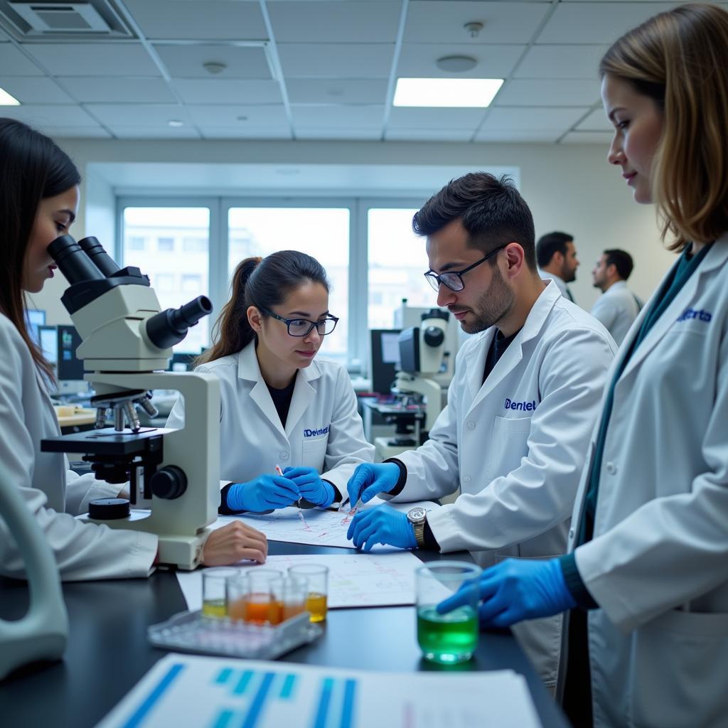 Scientists Working in a Diabetes Research Lab