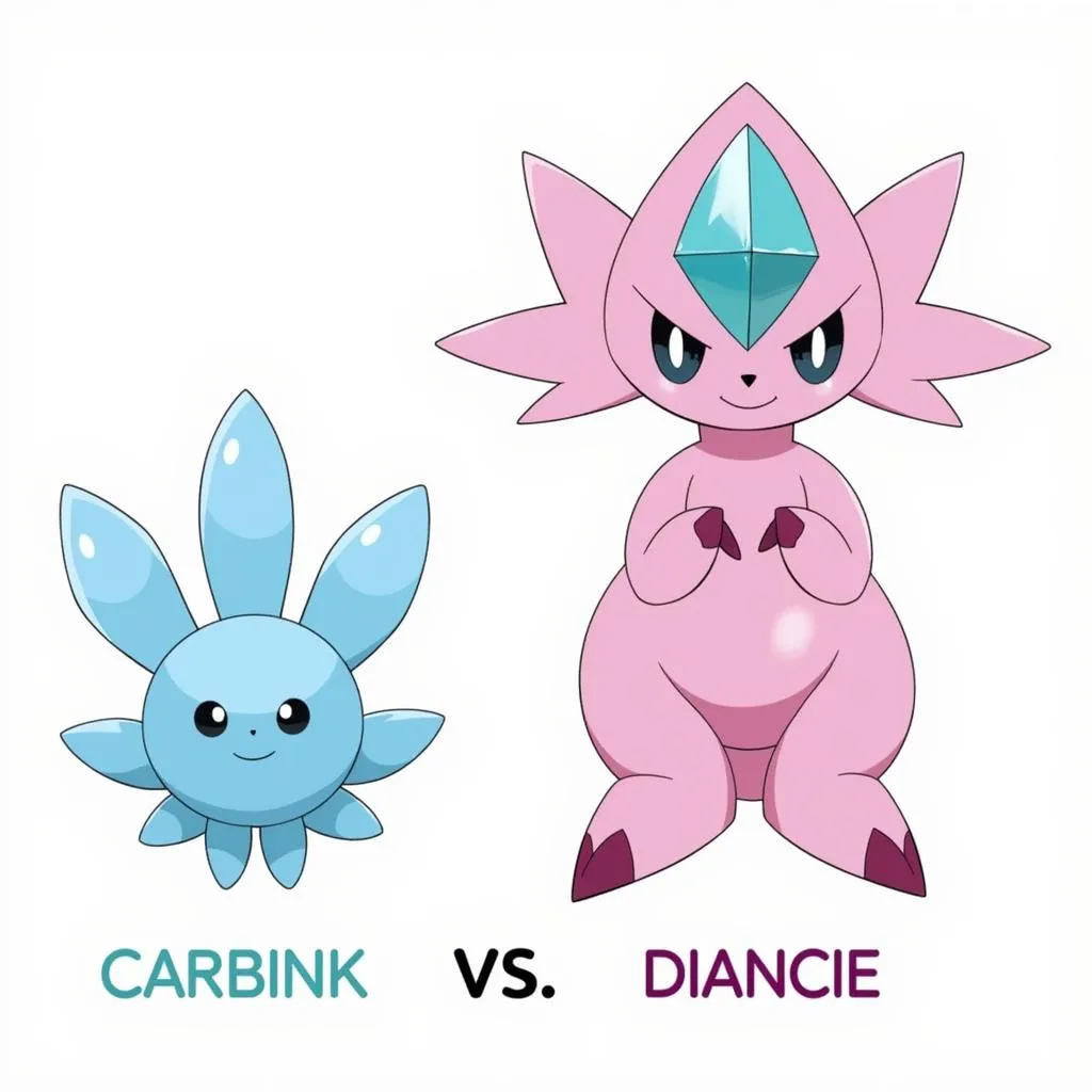 Diancie and Carbink evolution