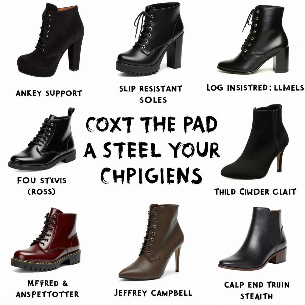 Various Jeffrey Campbell Boot Styles for Paranormal Research