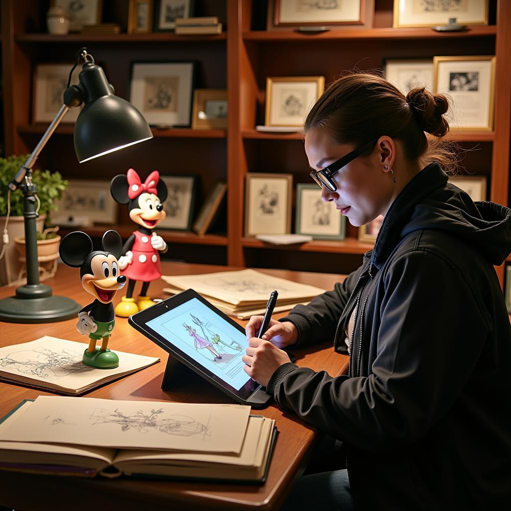 Disney Animation Research Library Animator Researching