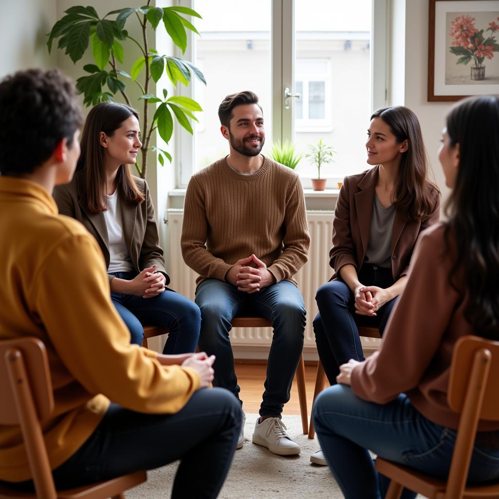 Diverse Group Therapy Session