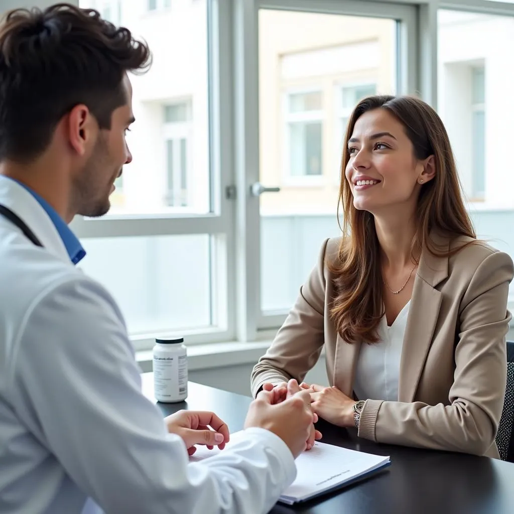 Doctor and Patient Discussing Thorne Research Theanine