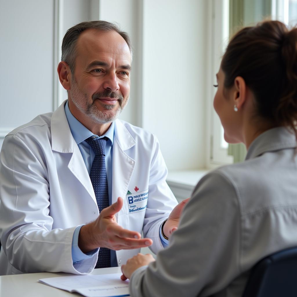 Oncologist Discussing Treatment Options with Patient