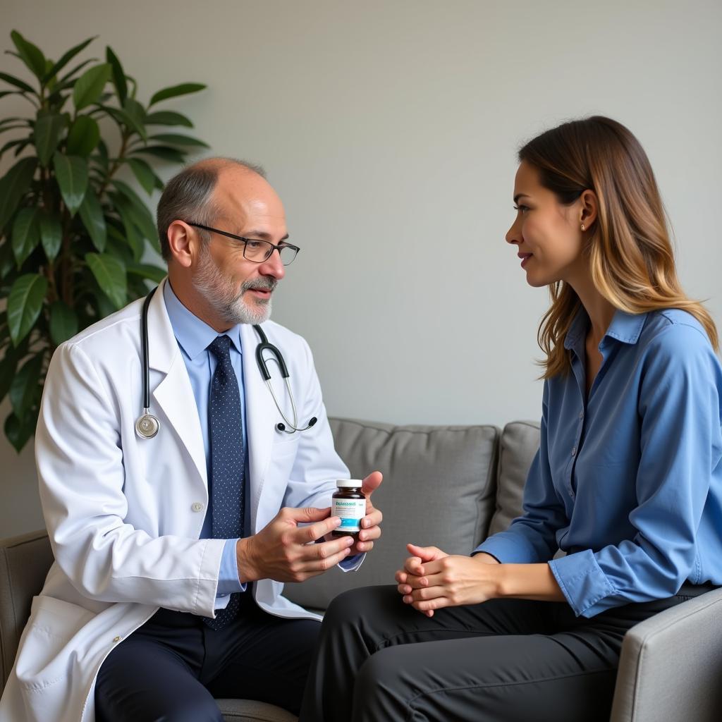 Doctor Consulting with Patient about Supplements