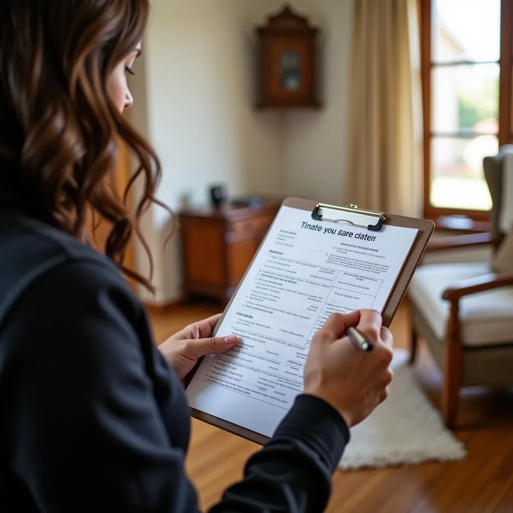 Documenting Data During Home Visit