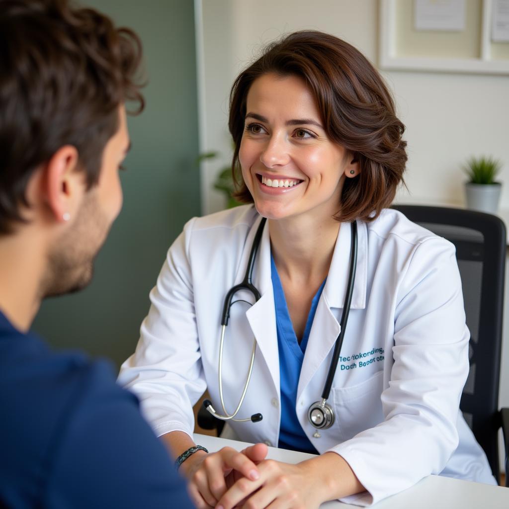 Dr. Martha Tarpay Consulting with a Patient