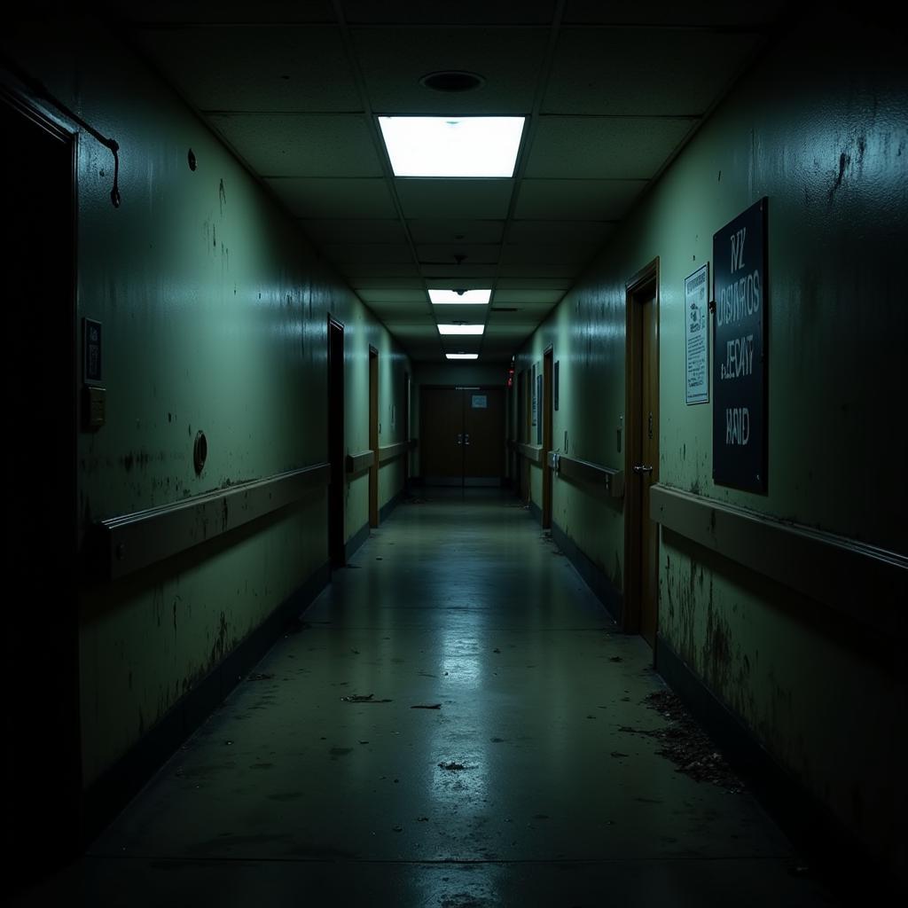 A Dark Hallway in the Edwards Research Building