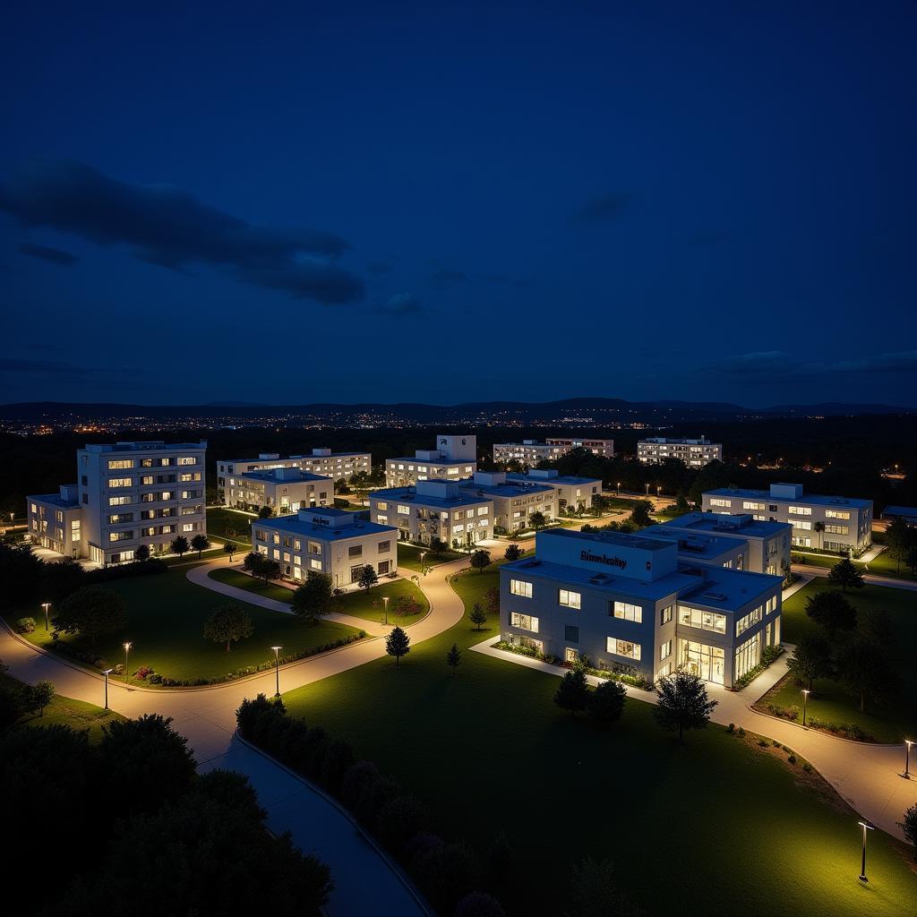 Elan Research Park at Night