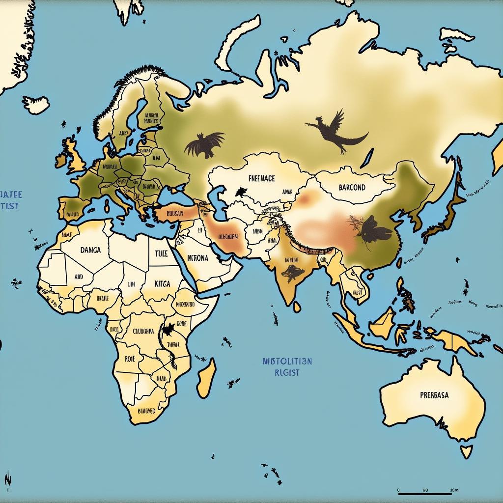 Map of Elder Dragon Migration Patterns