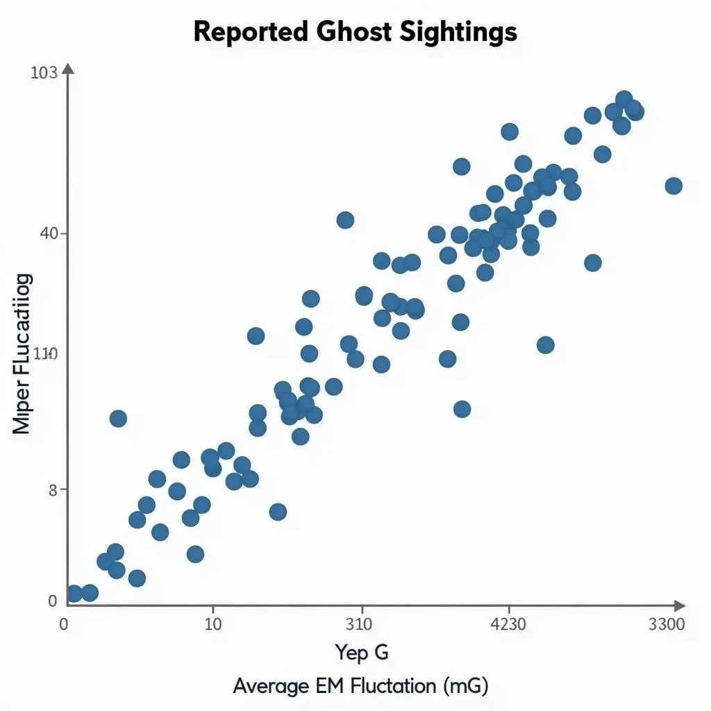 Scatterplot of EM Fluctuations and Ghost Sightings