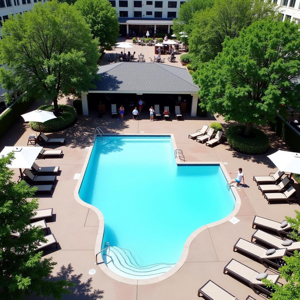 Inviting Outdoor Pool and Patio