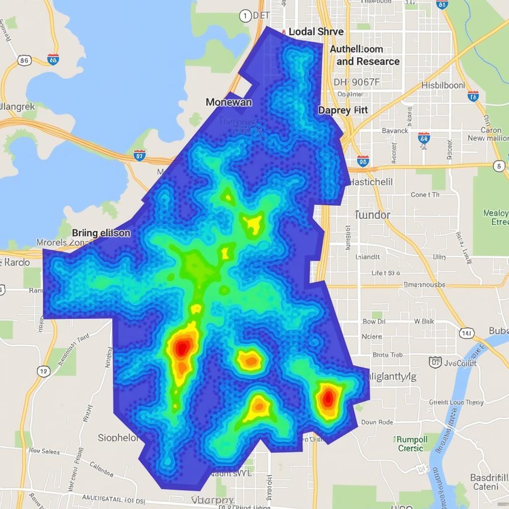 Energy Field Map of Research Blvd Austin