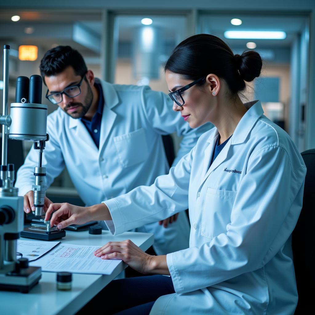 Scientists Conducting Energy Research in a Lab