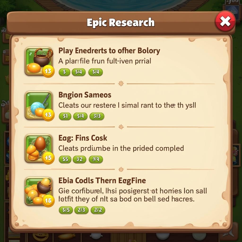 Egg Inc Epic Research Screen