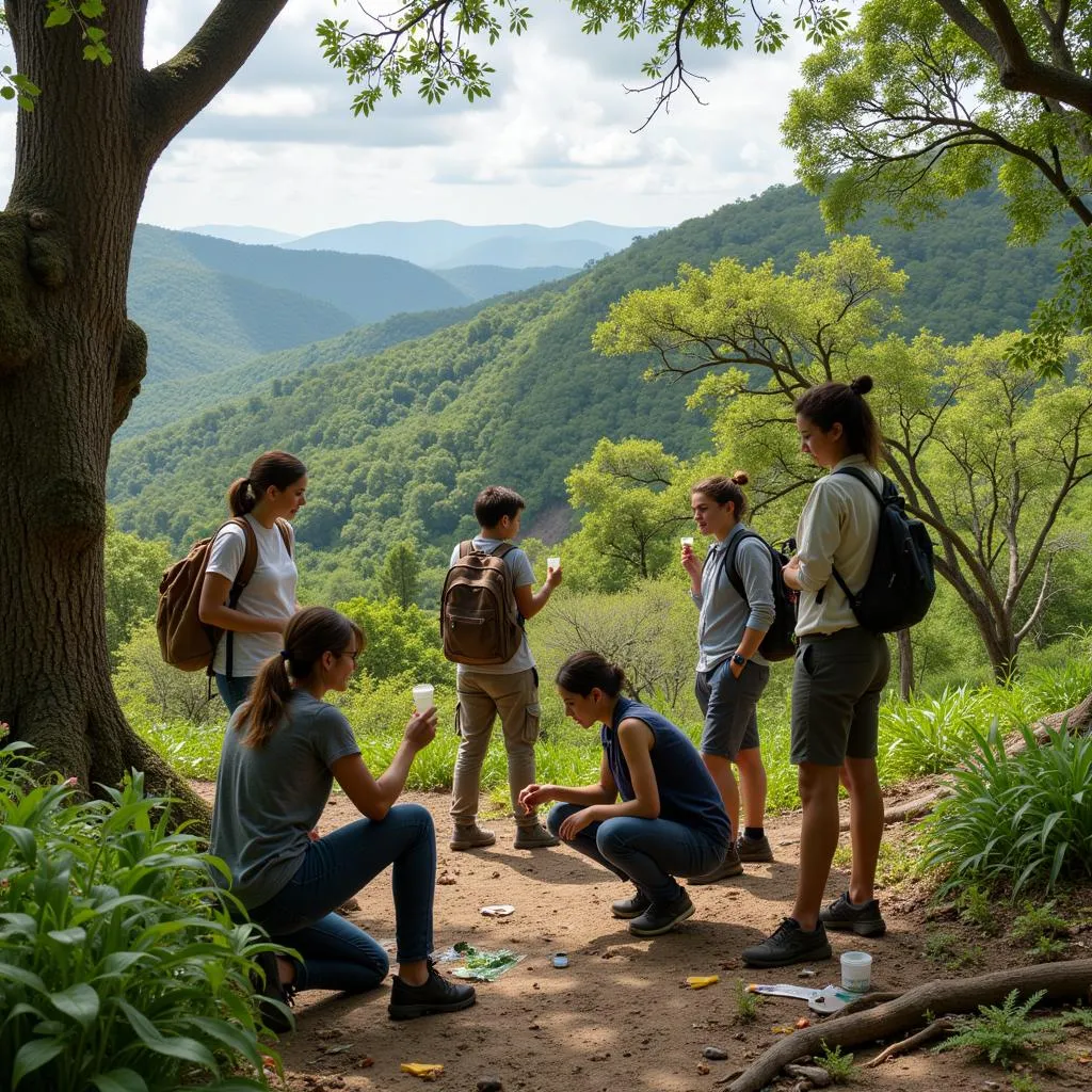 Evolution Researchers in the Field