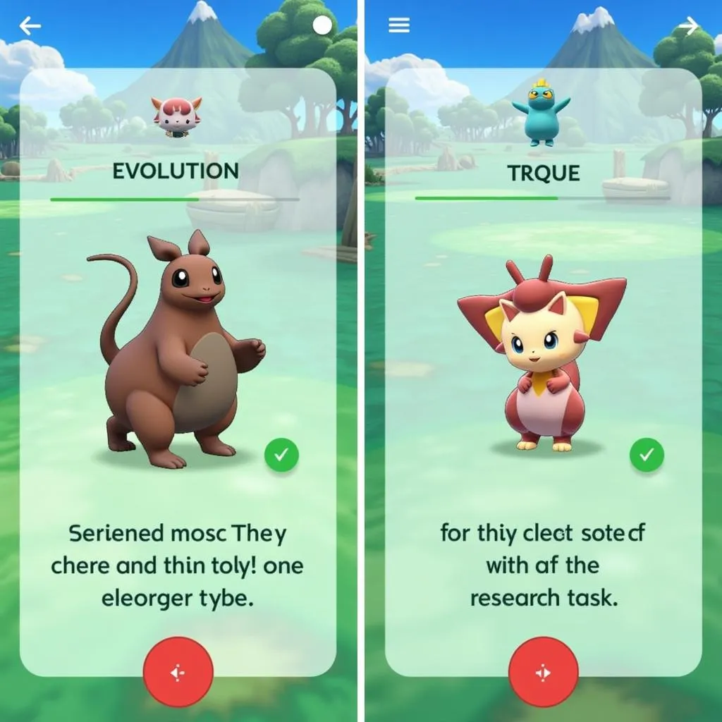 Evolving Pokémon in Pokémon GO