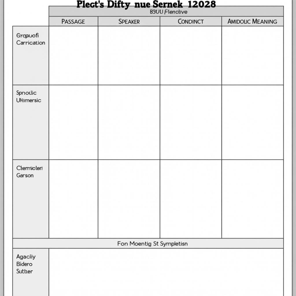 Fences Allusion Research Chart Example