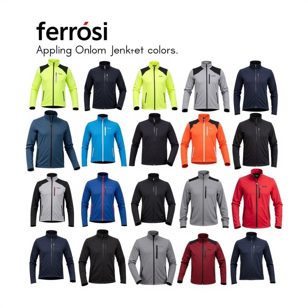 Variety of Ferrosi Jacket Colors