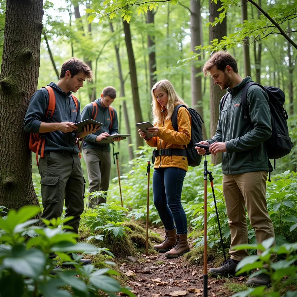 Field Researchers Collecting Data