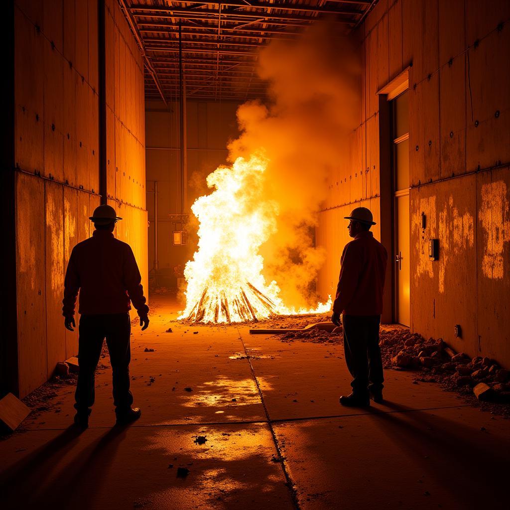 Fire Testing for Building Materials at FM Global Research Campus