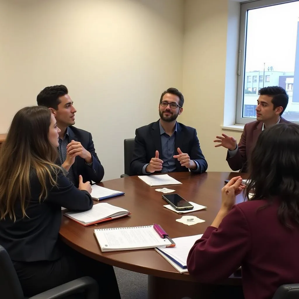 Focus group discussion taking place in Fort Lee