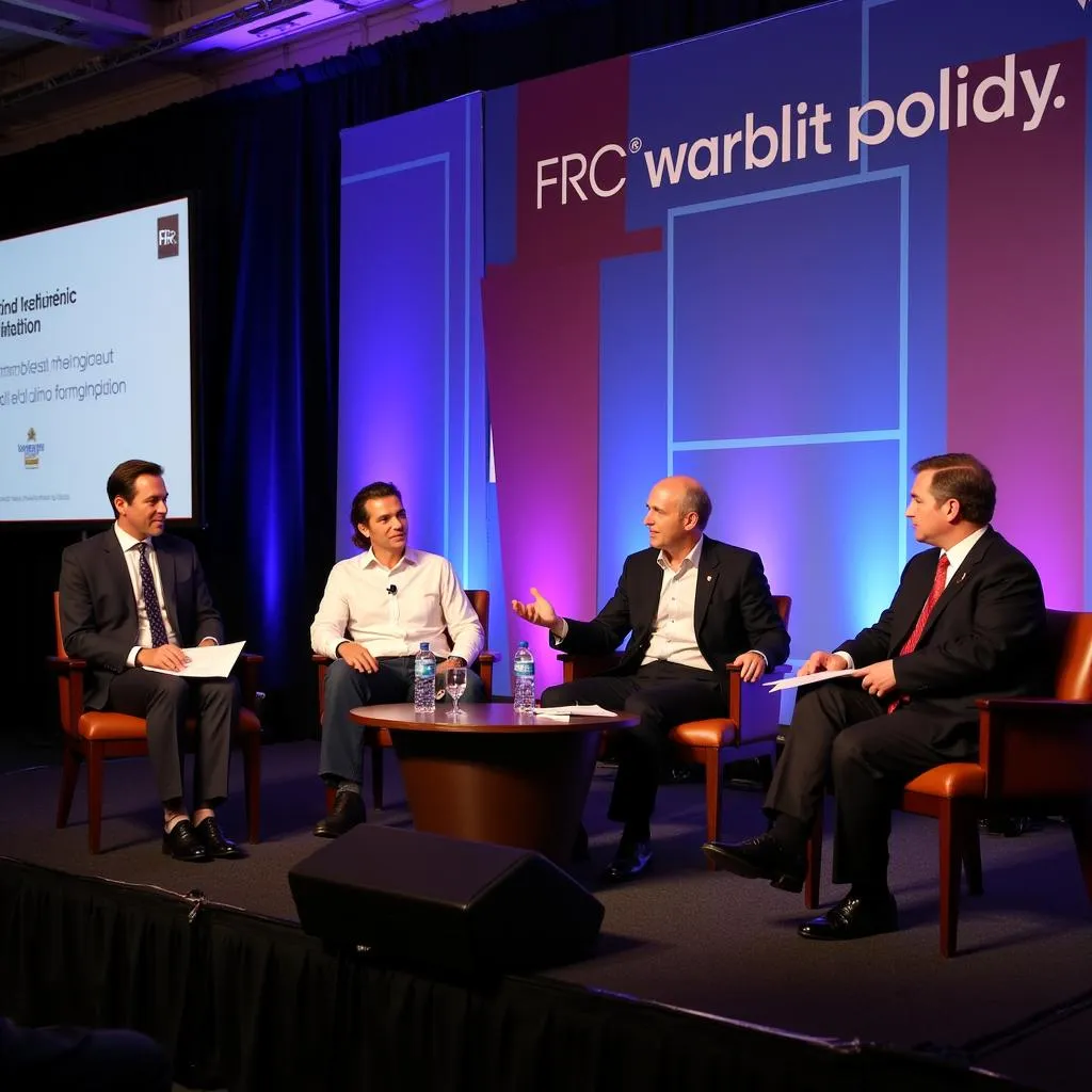 FRC experts participating in a policy discussion panel