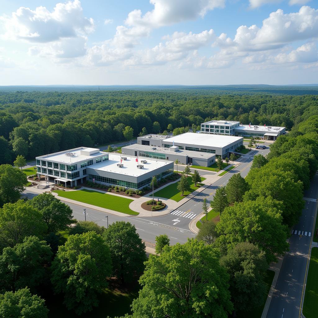 Modern research facility at the Frederick National Laboratory