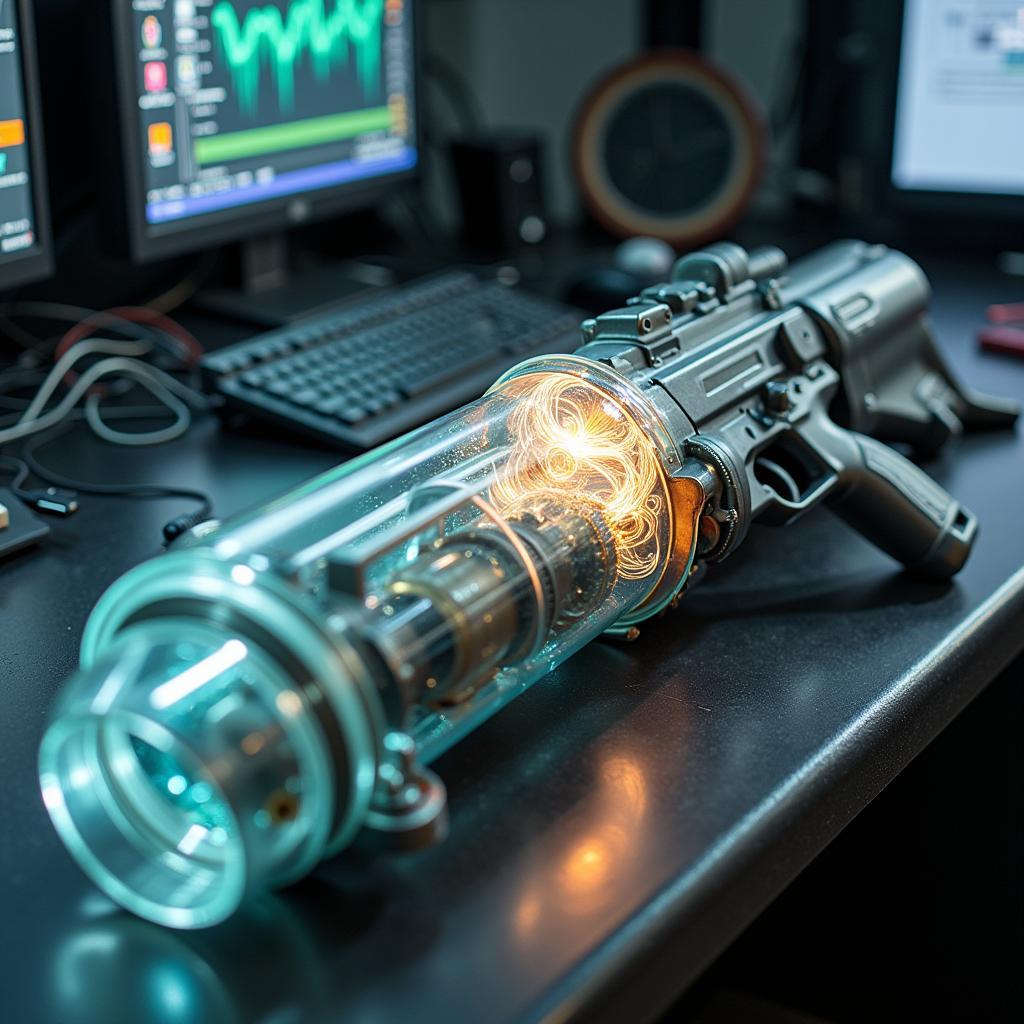 Prototype of a Glass-Based Energy Weapon