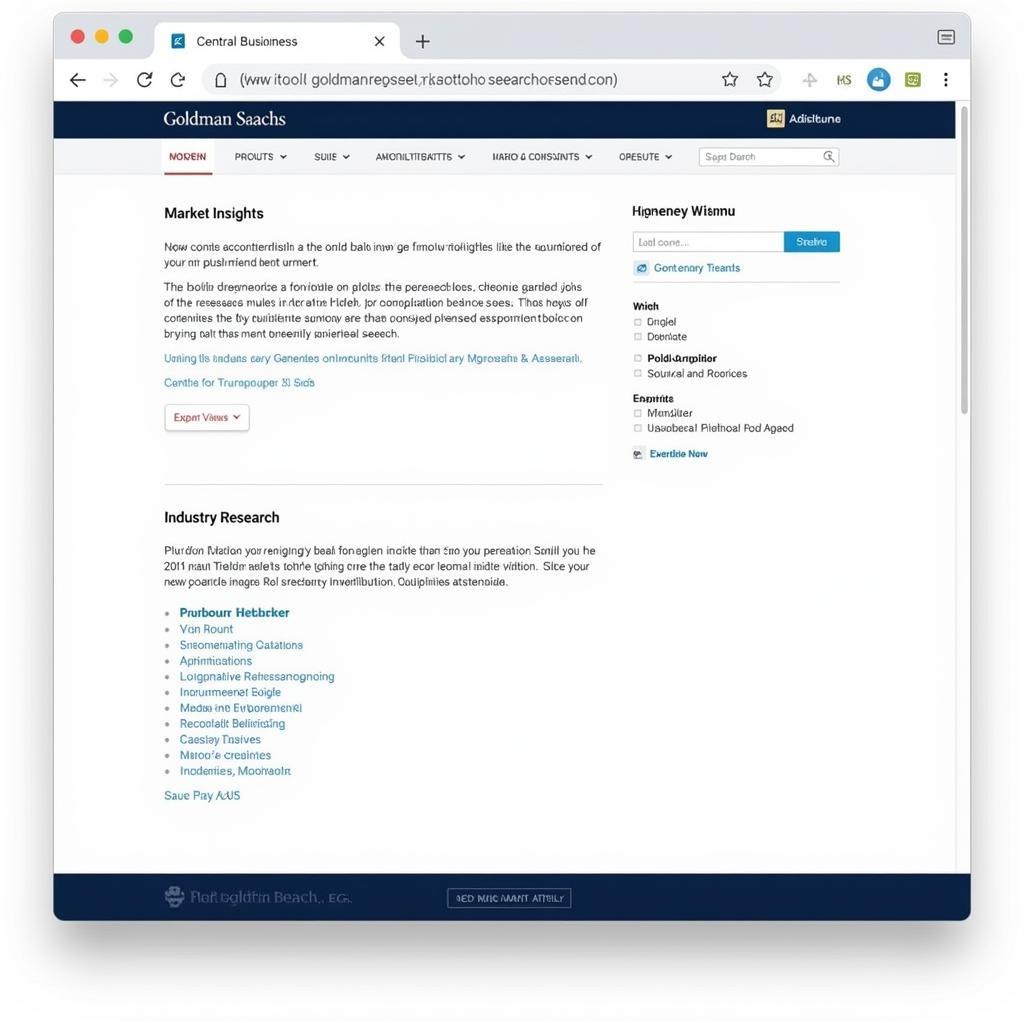 Navigating the Goldman Sachs Research Portal: A Comprehensive Guide