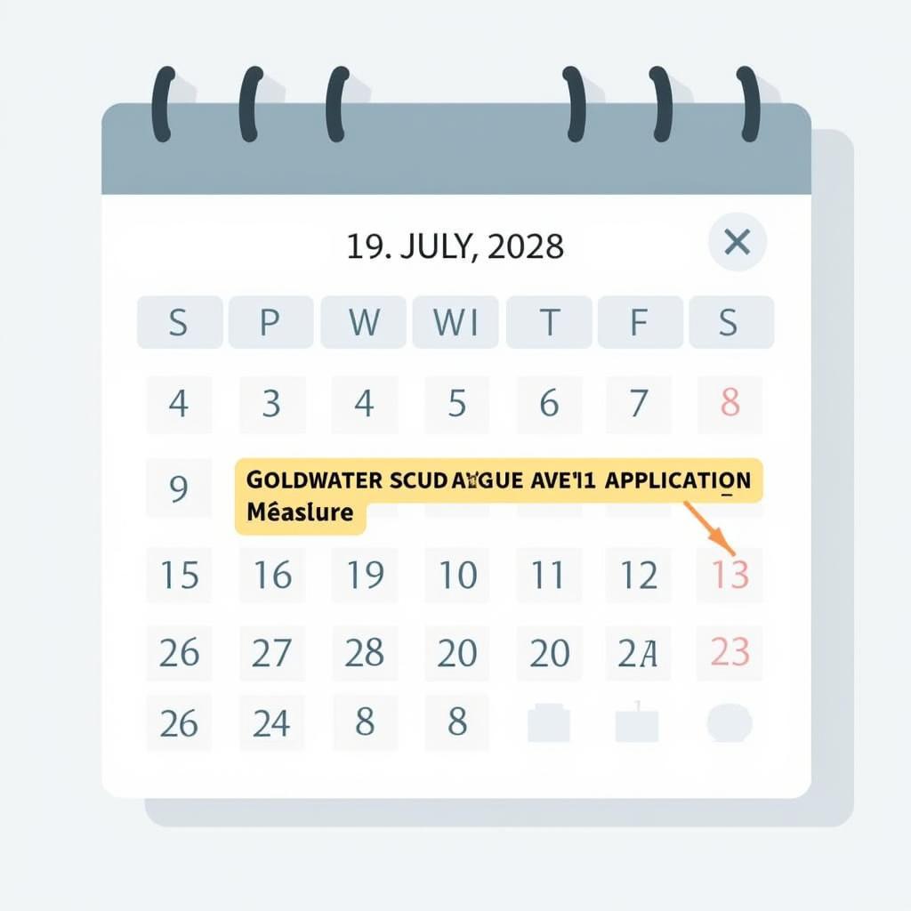 Goldwater Application Deadline Calendar