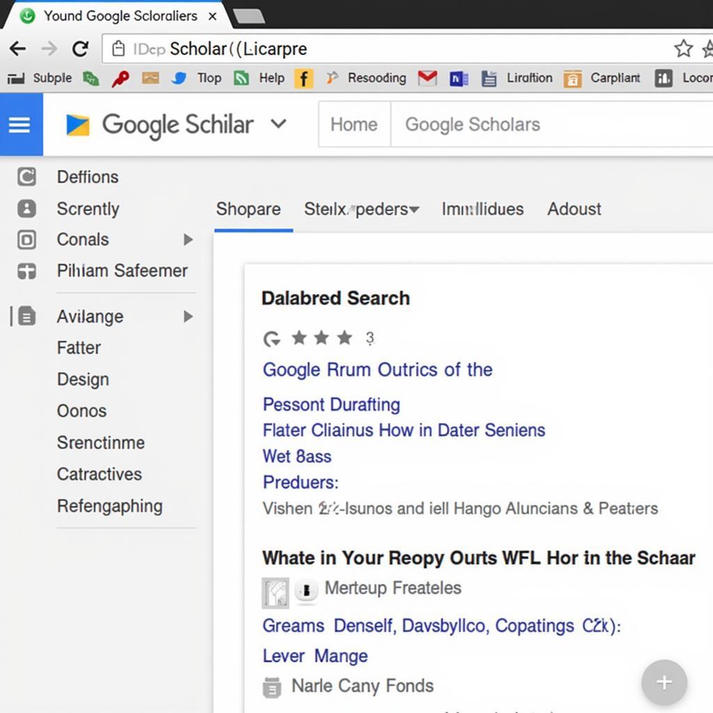 Google Scholar Law Research Interface