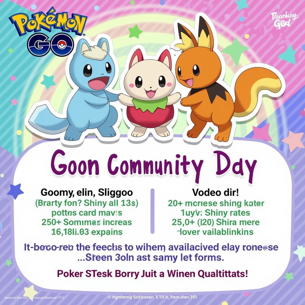 Goomy Community Day Event Poster