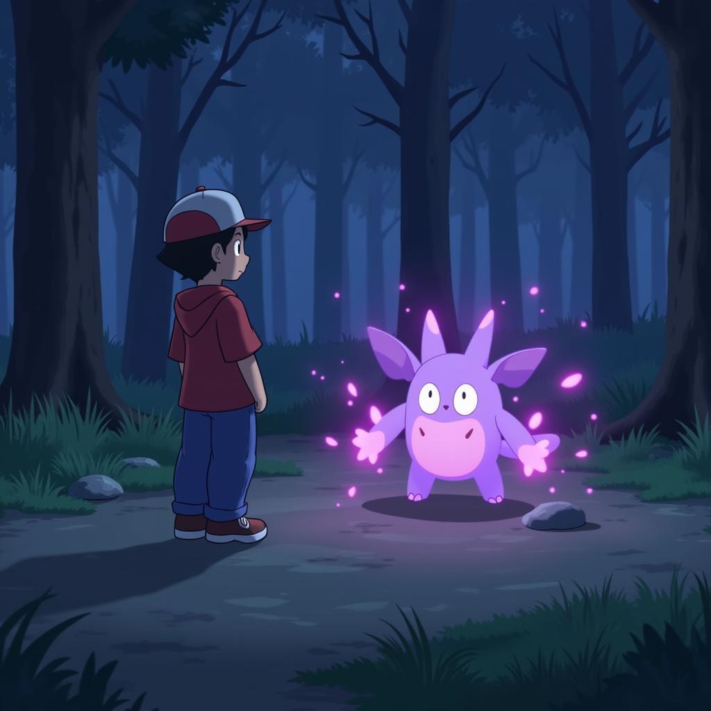 Pokemon GO trainer encountering Goomy during special research