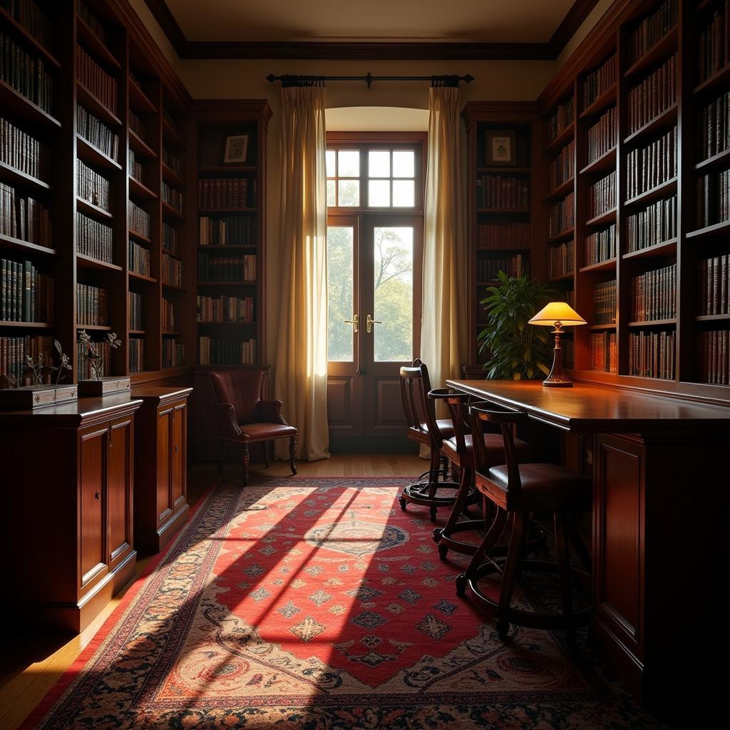 Researchers studying in the Gotlieb Center reading room