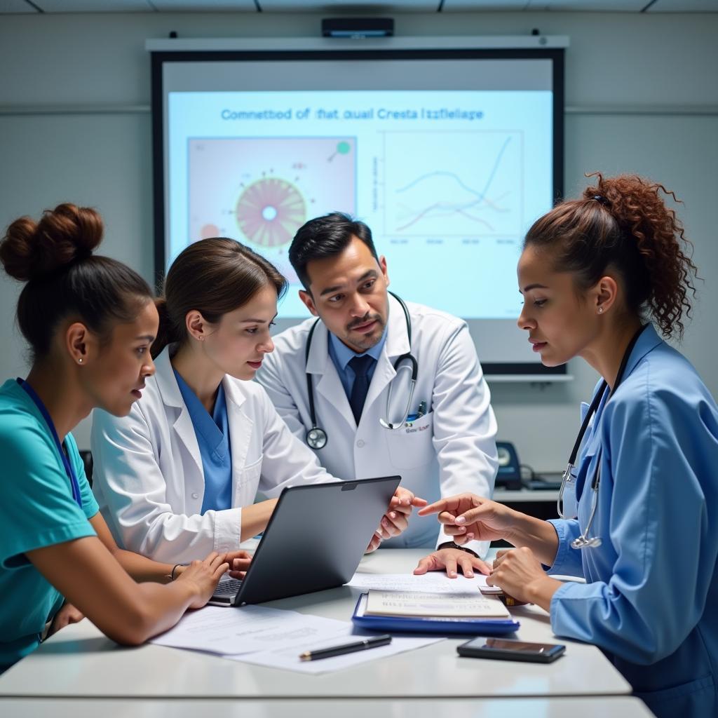 Group of Medical Researchers Collaborating