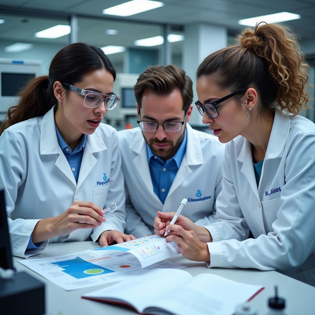 Gulf Coast Research Center Scientists in Lab