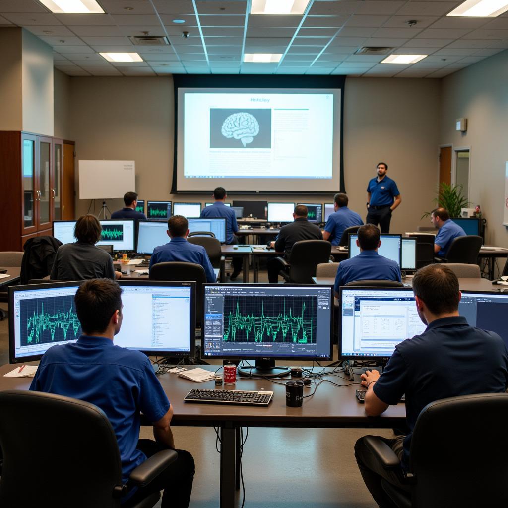 Interior view of a Hatfield Research Center laboratory